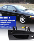 Two Front Exterior Door Handles Replacement For 1995 To 1999 Mitsubishi Eclipse, 1995 To 2000 Chrysler Sebring, Dodge Avenger Showcased