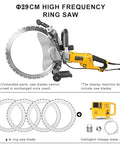 Top Shelf 5000W Electric Wall Chaser Slab Cutter with 29cm ring saw and water pump for precise cutting.