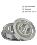 Miniature Flanged Ball Bearing Set 20 Pieces F682ZZ Shielded 2x5x2.3mm For Precision Machinery RC Drones DIY Gadgets And Small Mechanical Projects For Hobbyists And Makers, shielded chrome steel bearings