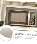 10Pcs Microwave Oven Mica Sheets For Heat Resistance And Insulation, displayed with a microwave oven for visual reference.