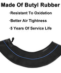 Heavy Duty Inner Tube 3.00-8 3.25-8 3.50-8 With TR-87 Angled Valve Stem 2 Pack For Scooters Garden Carts Wagons Made From Butyl Rubber