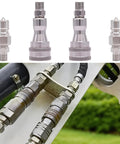 Two Pack M14 to M16 Heavy Duty Hydraulic Quick Connect Adapters for AGT Mini Excavator Hose with male and female connectors