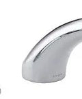 Coralais Deck Mount Bath Faucet Trim With 8 Inch Spout And Dual Lever Handles, Valve Not Included, Chrome Finish