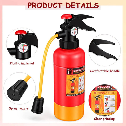 Rad Fire Extinguisher Water Gun For Kids Pump Action Summer Soaker And Squirt Toy For Backyard Bash Beach Outdoor Game Gear Dope Boys Girls Water Fight Fun