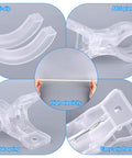 Awesome 10Pc Balloon Arch Clips With 100pcs Clear Party Balloons Heavy Duty Transparent Spring Clamps Durable Tying Ties Stand Strip Kit For Birthday Wedding Decoration Crafts DIY Bash Setup, clear ABS plastic clip close-up