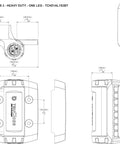 Built Like A Tank Heavy Duty Gate Hinges With Patented Tension Settings For Pool Fences And Yard Entries, detailed diagram.