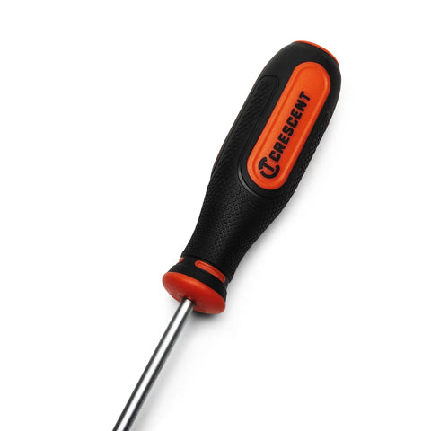 4 Piece Square Screwdriver Set With Tri Lobed Dual Material Handles, Precision Machined Tips, Oil And Solvent Resistant Grips