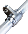 Close-up of Straight Up Heavy Duty Aluminum Curl Bar Attachment compatible with cable machines, showcasing the durable aluminum design.