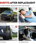 Ford Escape Mazda Tribute Mercury Mariner Front Lower Control Arm Suspension Kit With Ball Joint Tie Rods 8 Piece Set Heavy Duty Build K80400 K80399 For 2005 2009 Non Hybrid Models benefits image with SUV, tire, and steering stability