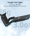 L Shape Handgrip For Sony Alpha 7C II And A7CR With Arca Quick Release Plate, lightweight aluminum, side view.