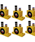 Six Pro Grade Industrial Pneumatic Air Turbine Vibrator Kit with High Speed Eccentric Vibration One Eighth Inch Port units