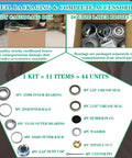 Packaging of 4 Sets Trailer Axle Hub Heavy Duty Bearings Kit For 5200-6000 Lbs Trailers With D42 Tapered Spindle