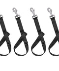 Heavy Duty Horse Bucket Straps 4 Pack With Adjustable Nylon Lashing Straps And Swivel Snap Hooks Up To 700 Lbs Black
