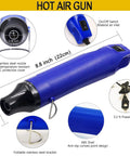 Two To One Heat Shrink Tubing Kit With 300W Mini Heat Gun 580 Pcs Shrink Tubing For Wires Shrink Wrapping And Cable Repair