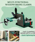Pro-Grade Tenoning Tool For Table Saws, Multi-Function Woodworking Fixture With Quick Clamp, shown from side angle