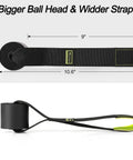 Bigger Ball Head & Wider Strap measurement of Badass Heavy Duty Padded Door Anchor For Resistance Bands And Suspension Training.