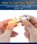 Demonstrating how to use Four Pack Dive Marker Light 300 Lumen Waterproof 150m Mini Scuba Tank Light With Steady And Flash Modes LED