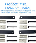 Heavy Duty Roof Rack Mounting Kit With 28 Piece Hardware Set For Rooftop Tents Includes Stainless Blocks Aluminum Blocks Screws And Nuts