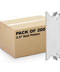 Heavy Duty Nail Plate Shield For Wood Studs, 16-Gauge Steel, 1.5 x 2.5 Inches, 200 Pack, Protect Plumbing And Wiring, Zinc Plated.