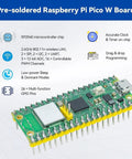 Pre-soldered Raspberry Pi Pico W board from Raspberry Pi Pico W Dope IoT Starter Kit With 450 Plus Components, 117 Projects