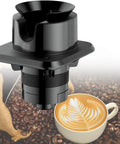 Real Deal Espresso Knock Box For Fast Coffee Ground Removal And Portafilter Cleanup Featuring Low Key Silent Operation With Easy Dump Catch Tray.