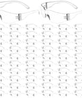 50 Pair Clear Safety Glasses ANSI Z87.1 Eye Protection For Men And Women, polycarbonate lenses, bulk eyewear for construction and lab work