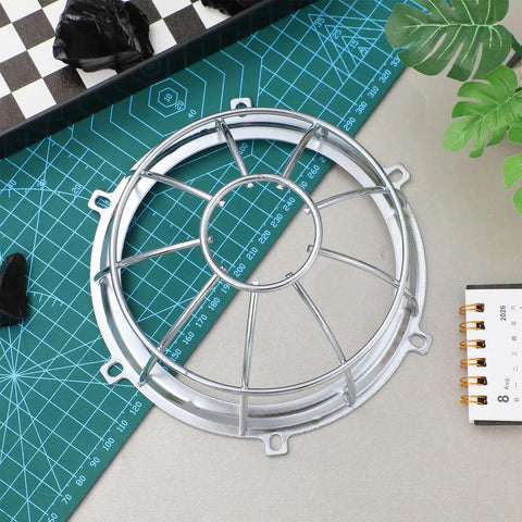 Heavy Duty Metal Detector Guard Cover And Fire Alarm Protector With Tool Less Quick Mount, measuring 6.18" x 6.18" x 2.71" in steel.