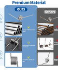 Waltool 115Pcs 21-Size stainless steel torsion and mini compression spring kit, front view