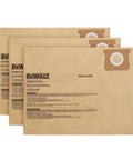 Three Pack Dust Bags For 12 To 16 Gallon Wet Dry Vacuum Cleaner Compatible With DXV12P DXV14P DXV16P DXV16PA DXV16S Filtration