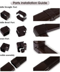 16.5 Foot Paintable PVC Mini Split Line Set Cover Kit assembly components and installation process