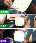 ActionPacs Dishwasher Pods With Fresh Scent Go To Grease Fighting Formula For Sparkling Dishes 62 count process: scrape, load, done