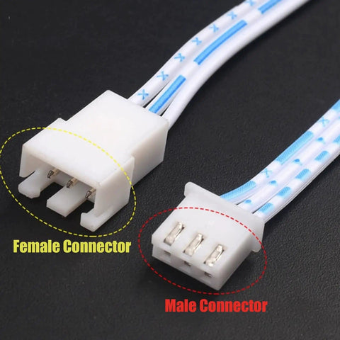 Prototyping Jumper Wires Kit Featuring 2P To 6P Double Ended Male Connectors with PVC cables for clean wiring
