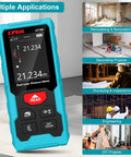 Dual Laser Distance Measuring Tool With Electronic Level And Pythagorean Function 393 Feet Total Range Dual Heads