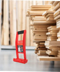 Heavy Duty Drywall Carrier With Grooved Brace And Slip Resistant Abs Handle For Plasterboard, Gypsum Sheets, Plywood Panels against stacked wood.