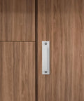 2-Piece Aluminum Cabinet Handles In White Finish For Kitchen Cupboards And Dresser Hardware on wooden cabinet