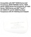 N95 Respirator Filter 5N11 Disposable For Non Oil Based Particulates NIOSH Approved in white with compatibility details