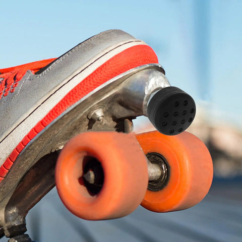 Adjustable Rubber Roller Skate Toe Stops For Quad Skates With Enhanced Braking Power And Stability Double Row Design Brake Blocks