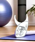 Digital Body Fat Caliper With LCD Screen And Tape Measure For Accurate Body Fat Percentage Easy Home Fitness Tracker For Progress And Health Monitoring on yoga mat