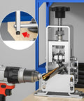 Heavy Duty Manual Wire Stripper Machine For Copper Cables 0.04 To 1 Inch with drill attachment and visible wire being stripped.