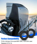 Outboard engine with 14Ft Throttle Shift Remote Control Cable For Outboard Engines, Fits Johnson Evinrude BRP OMC 1979 And Later, Replaces 0173114, 2 Pcs