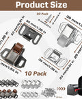 10 Pack Mailbox Replacement Roller Catch Latches With Screws For Door And Cabinet Repairs White And Brown Easy Install Kit