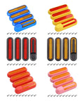 Easy Snap On Reflective Wheel Covers For Electric Scooters Front And Rear No Fuss Quick Install Night Safety Warning Reflectors