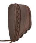 Beefy Leather Slip On Recoil Pad For Rifles And Shotguns Non Slip Buttstock Extension With Neoprene Cushions, side view