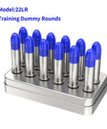 22LR Snap Caps Training Rounds Pack For Safe Loading And Firing Practice Realistic Dummy Cartridges With Blue And Silver Finish