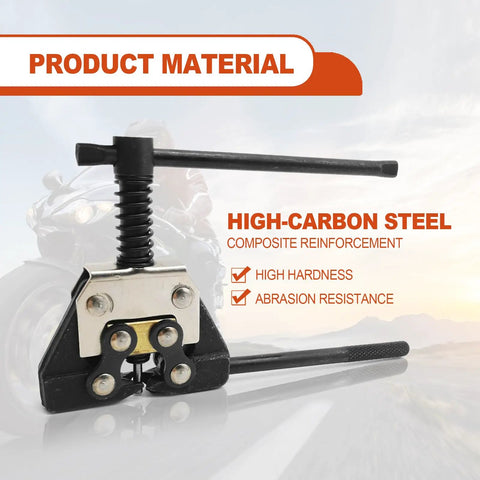 Beefy Heavy Duty Roller Chain Breaker And Detacher Tool for 25 35 40 41 50 60 chains, high-carbon steel material shown