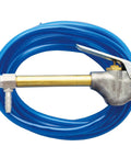 Siphon Spray Cleaning Blow Gun And Hose Kit For Liquids With Eight Foot Blue Tubing 150 PSI 14 SCFM At 100 PSI Durable Air Tool