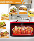 Portable Oven Lunch Box Heats Meals On The Go 12V 24V 110V 3 In 1 Car Food Warmer with various container compatibility