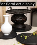 2 Pack 12 Inch Heavy Duty Rotating Display Stand With 360 Degree Spin And Steel Ball Bearings Lazy Susan displaying vases