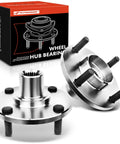Front Wheel Bearing And Hub Assembly For Ford Focus 2000 To 2011 With 5-Lug, Front Left And Right Fit, Pre-Greased, Low Noise Replacement