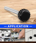 M6 X 15mm Threaded Knurled Thumb Screws With Round Plastic Clamping Knobs, Black Carbon Steel, 1.0mm Pitch, 6 Pack applications